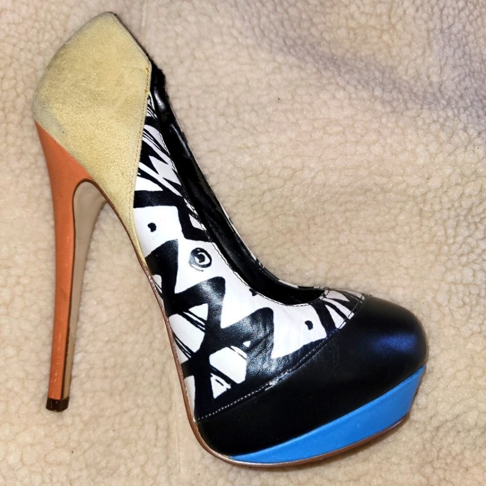 Aldo colorblock stiletto platform heels (6 / 36)